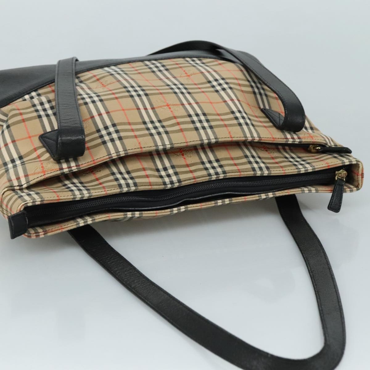 Burberry Nova Check Tote Bag Canvas Beige - 6