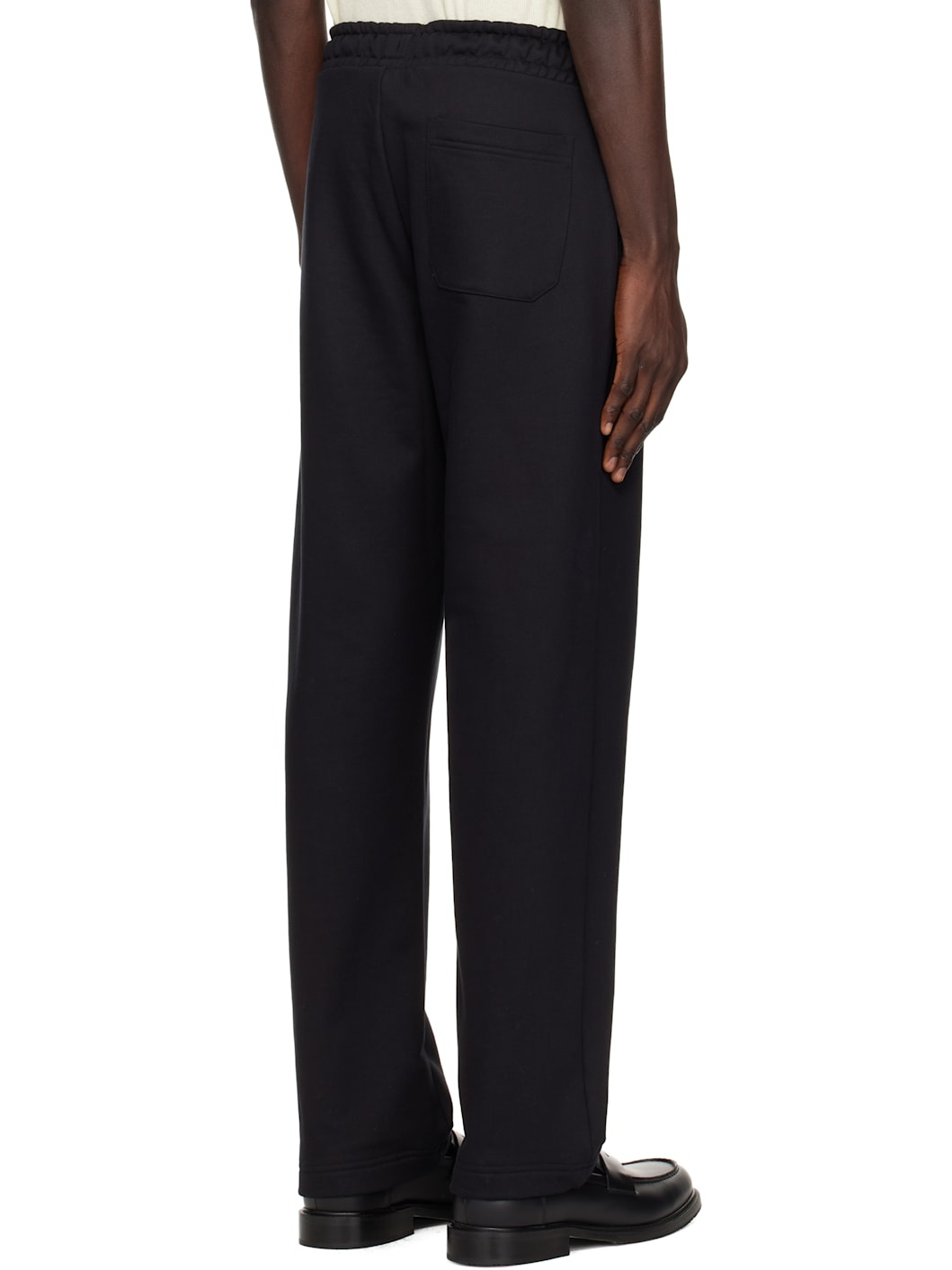 Black Jersey Sweatpants - 3