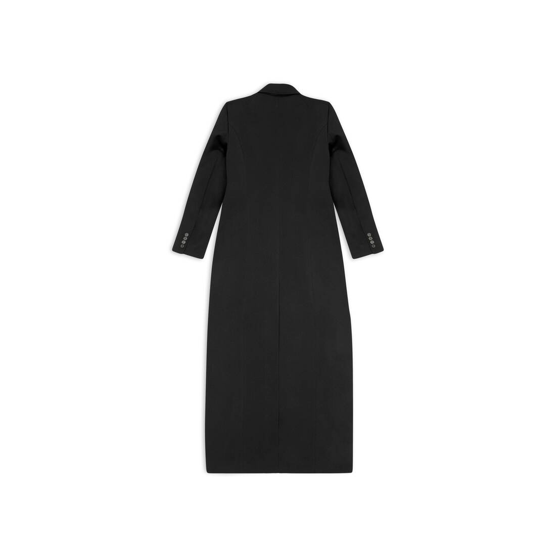 Women's Maxi Hourglass Coat in Black - 6