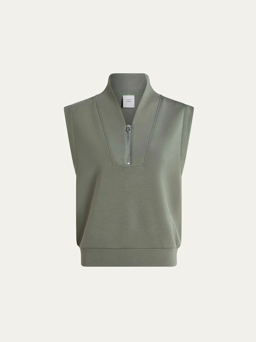 Loretta Half-Zip Sleeveless Sweatshirt - 1