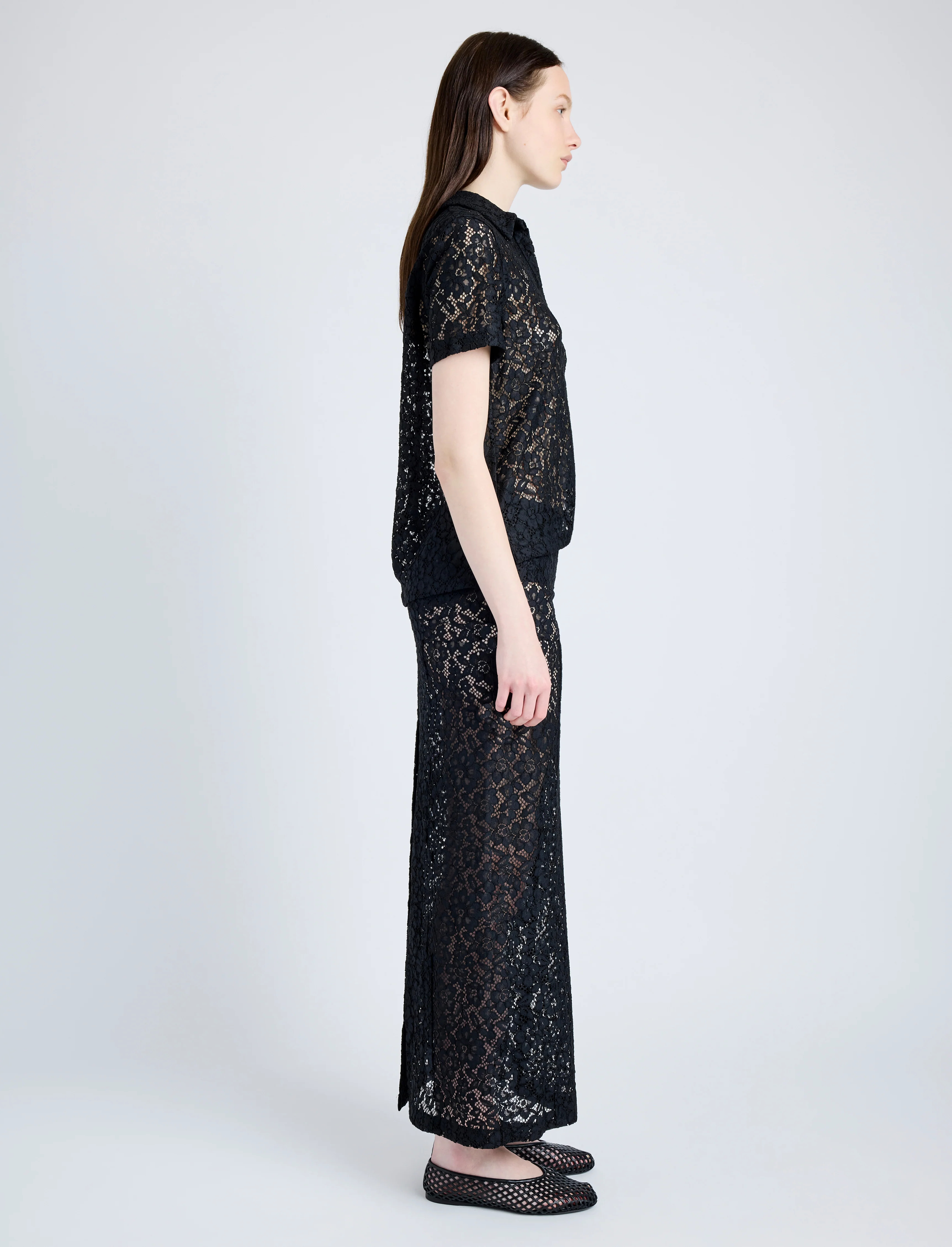 Jasmine Skirt in Stretch Lace - 3