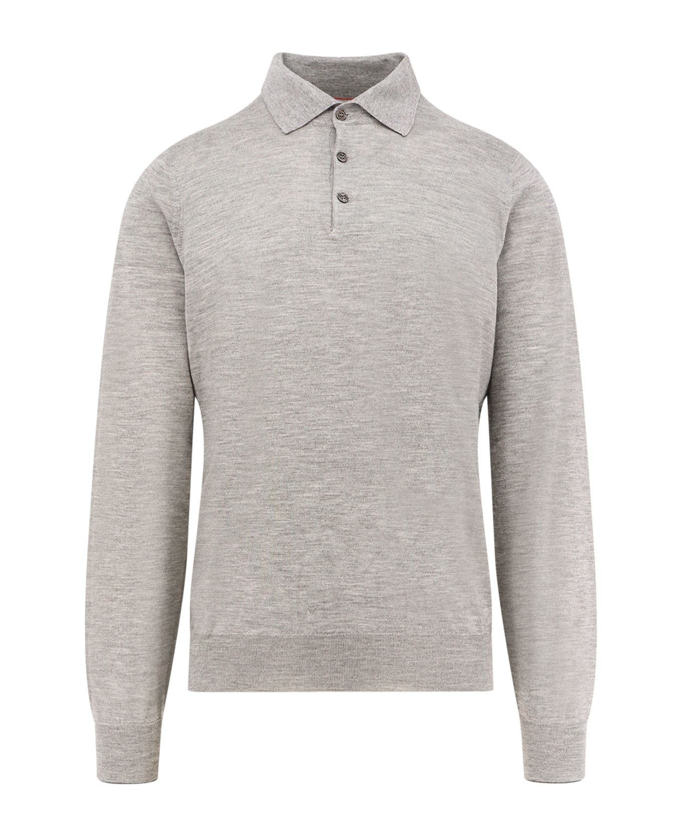 Cashmere And Silk Polo Shirt - 1