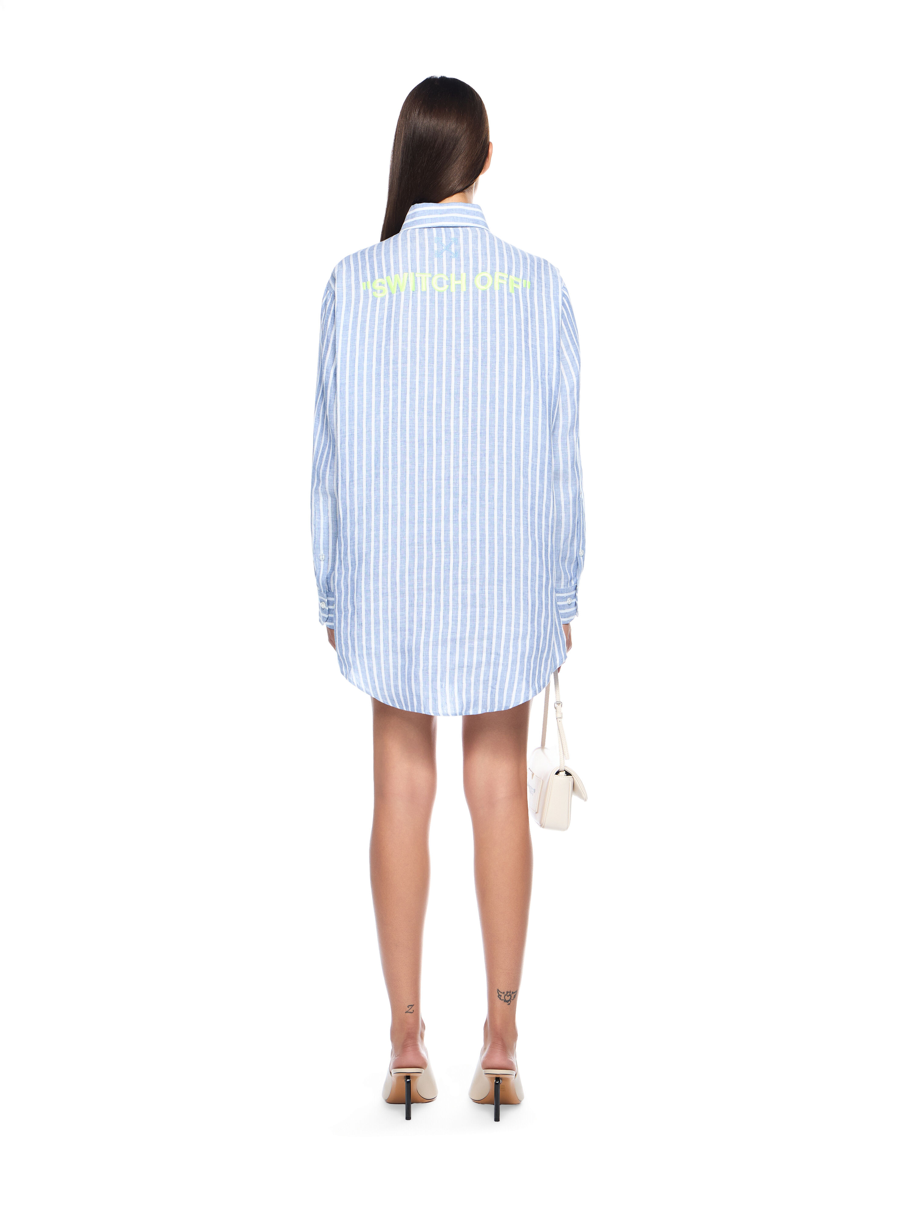 Striped Over Shirt Dress - 4