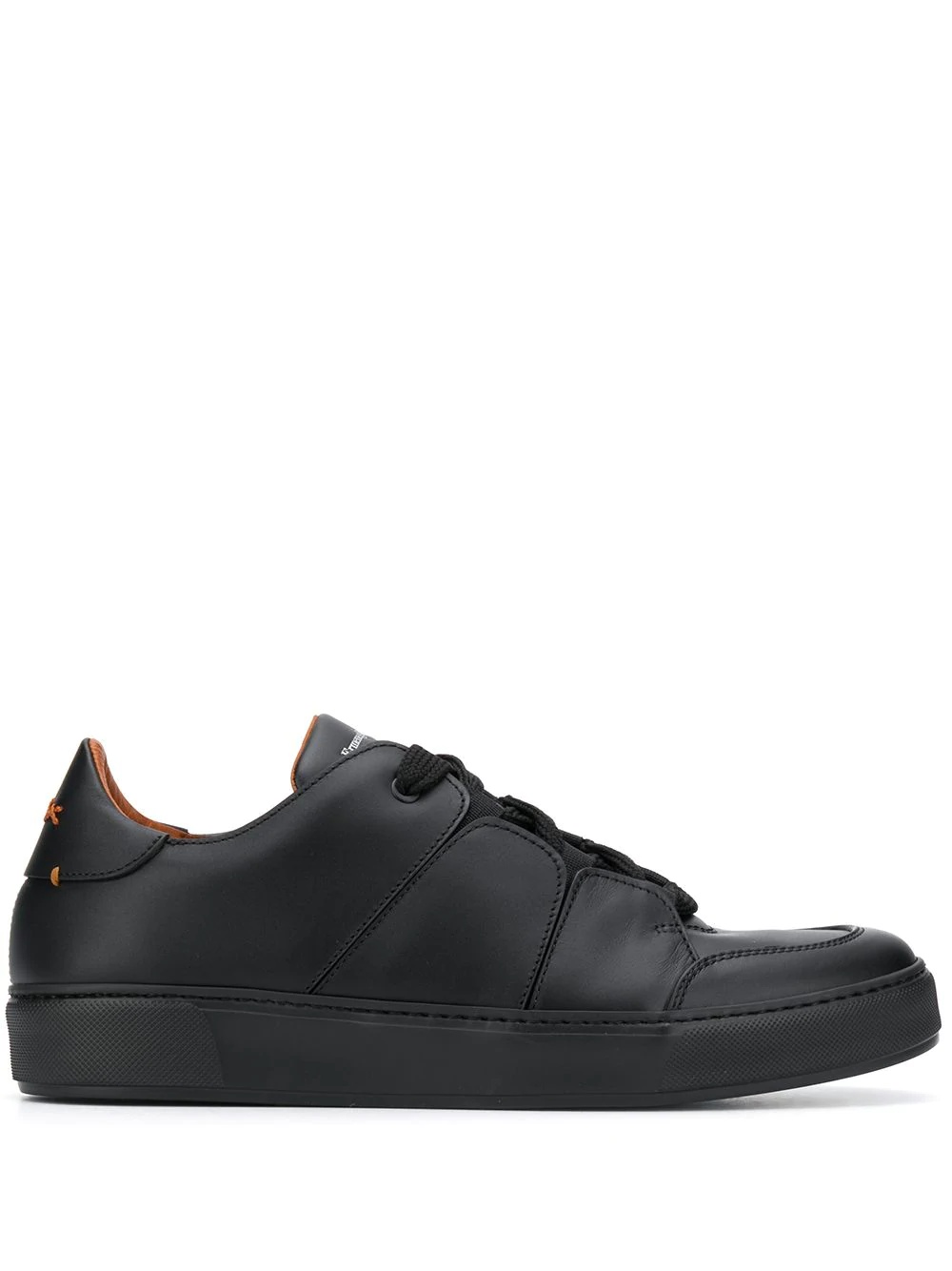 stitched-panel low-top trainers - 1