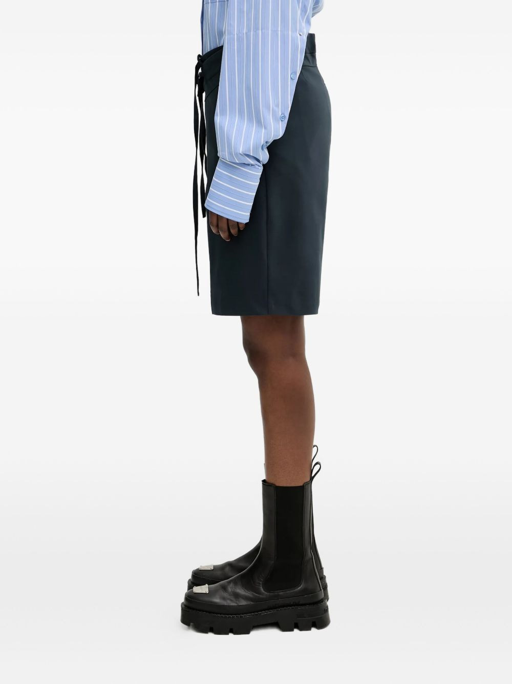 tie-waist shorts - 3
