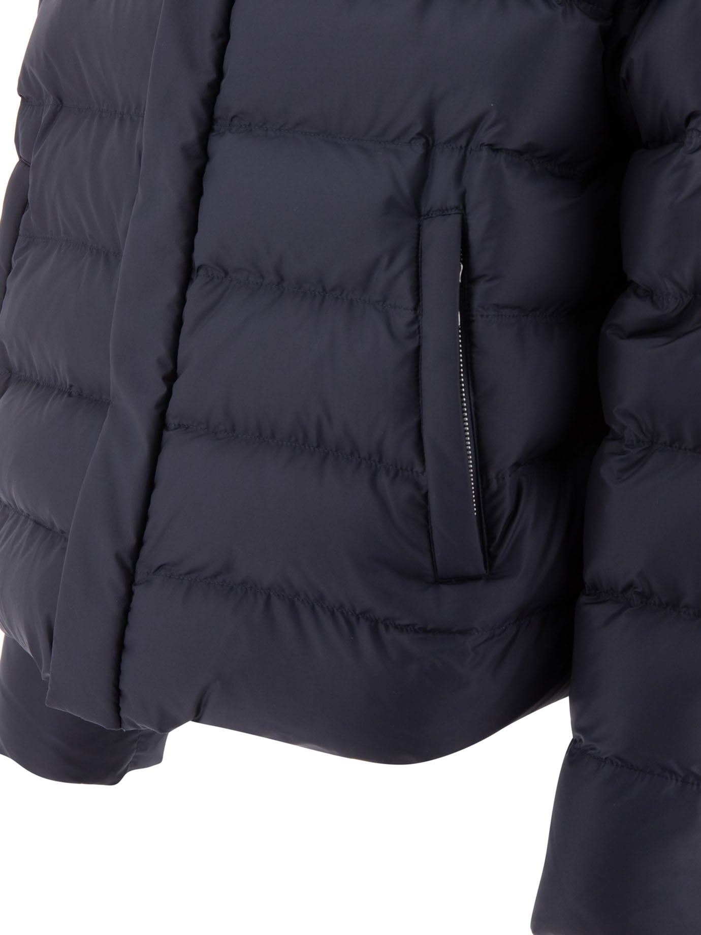 Prada Down Jacket With Triangle Logo - 4