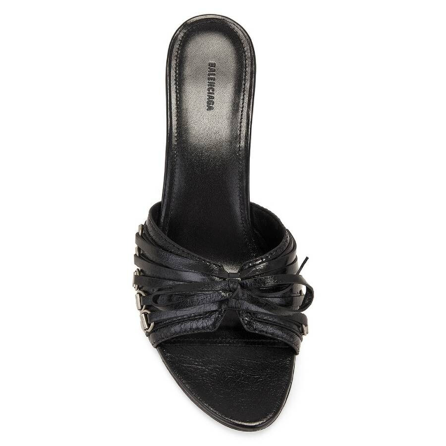Balenciaga Cagole 70 Leather Mule Sandals - 4