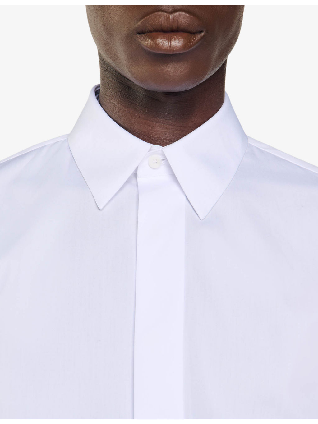 Classic-collar long-sleeve cotton shirt - 5