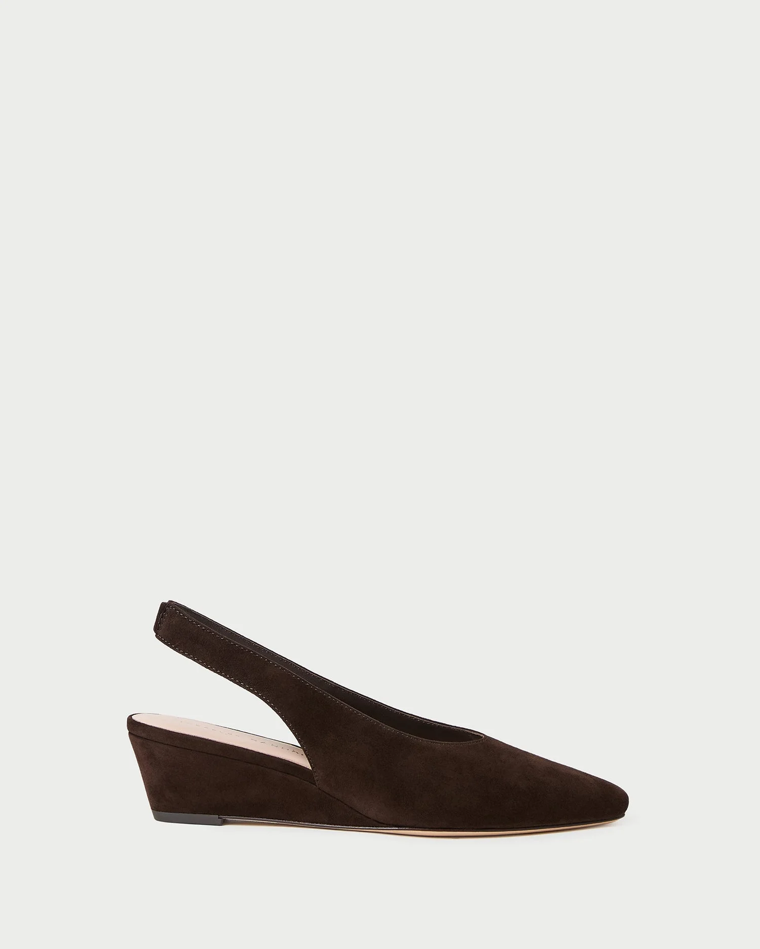Hyla Brown Suede Slingback Wedge - 1