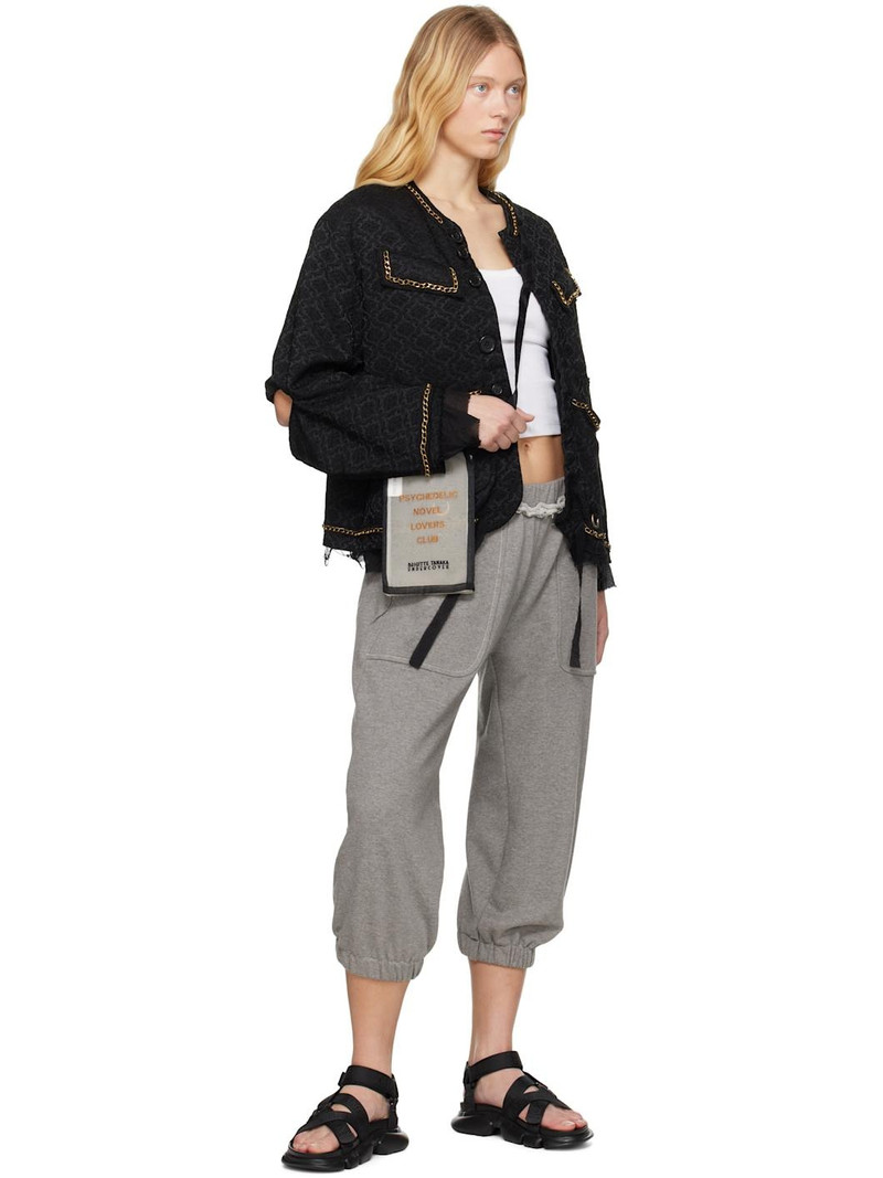 UNDERCOVER Black Platform Sandals outlook