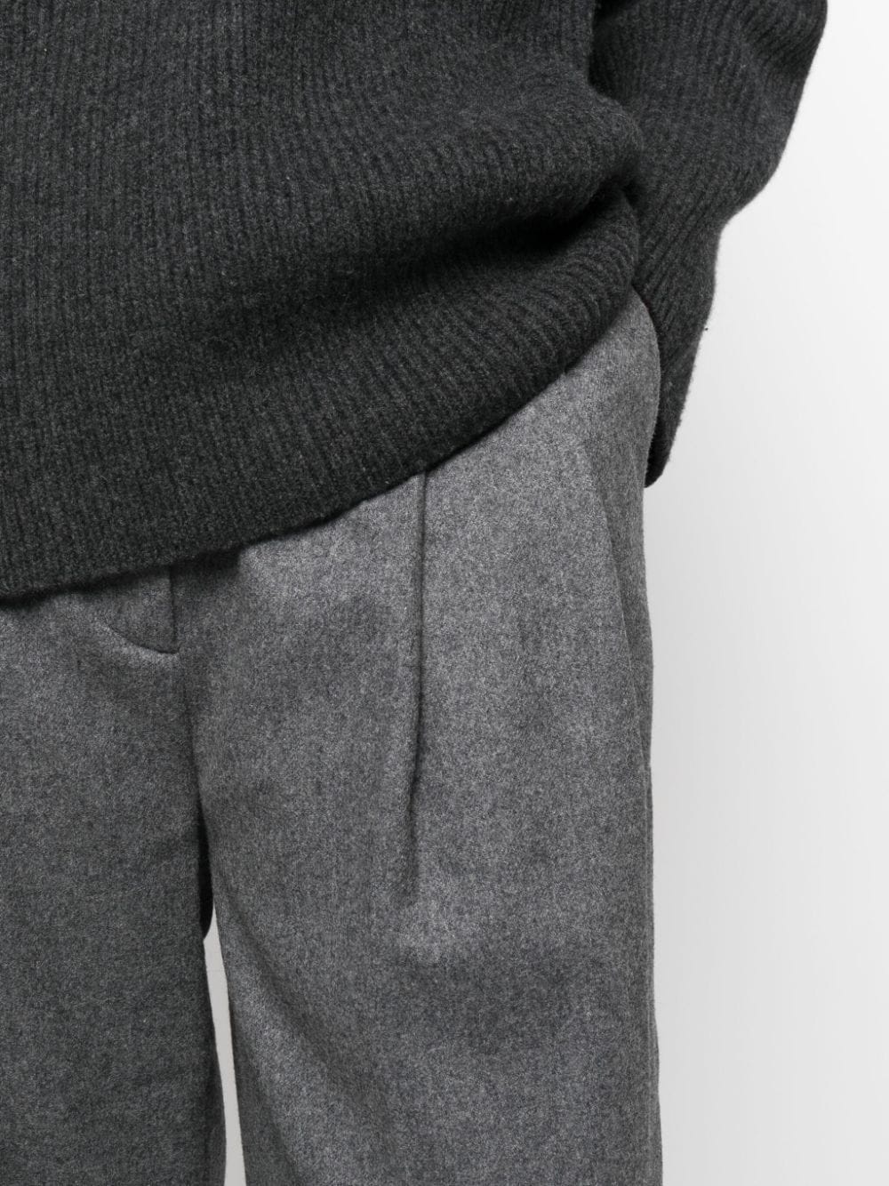 double-pleated tailored trousers - 5