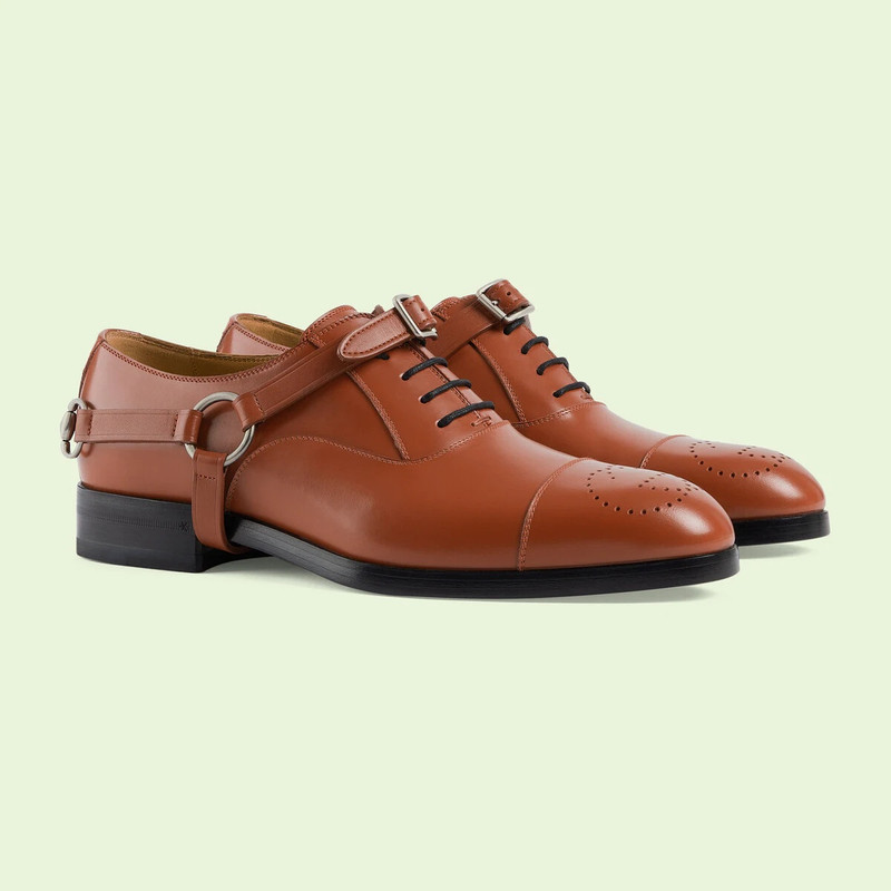Men's lace-up shoe with harness 2