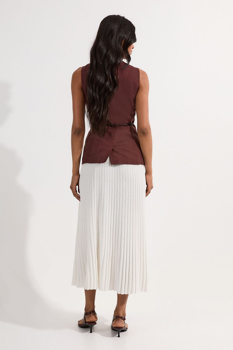 Pleated Rib Knitted Skirt 6
