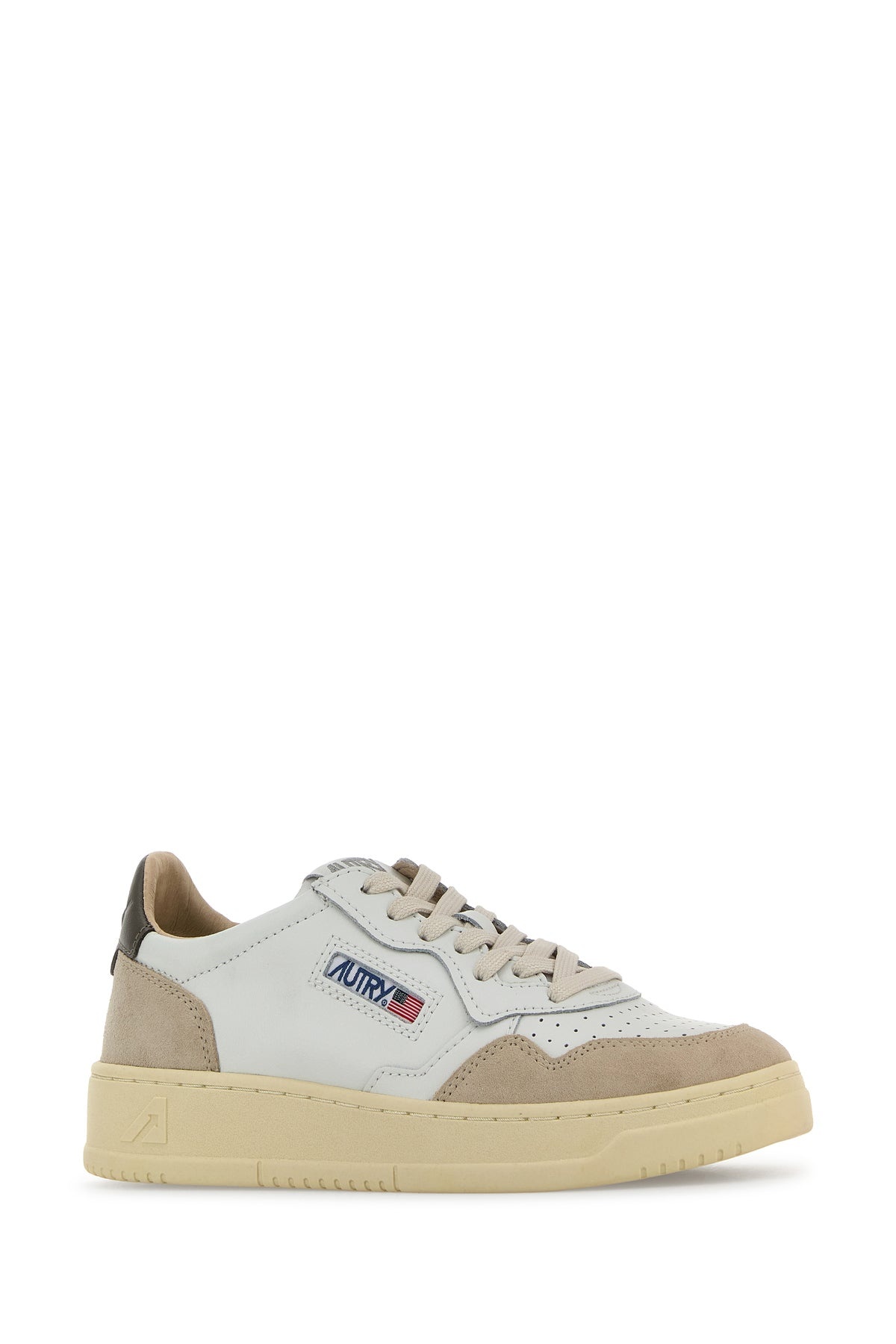 Two-tone leather and suede Medalist sneakers - 2