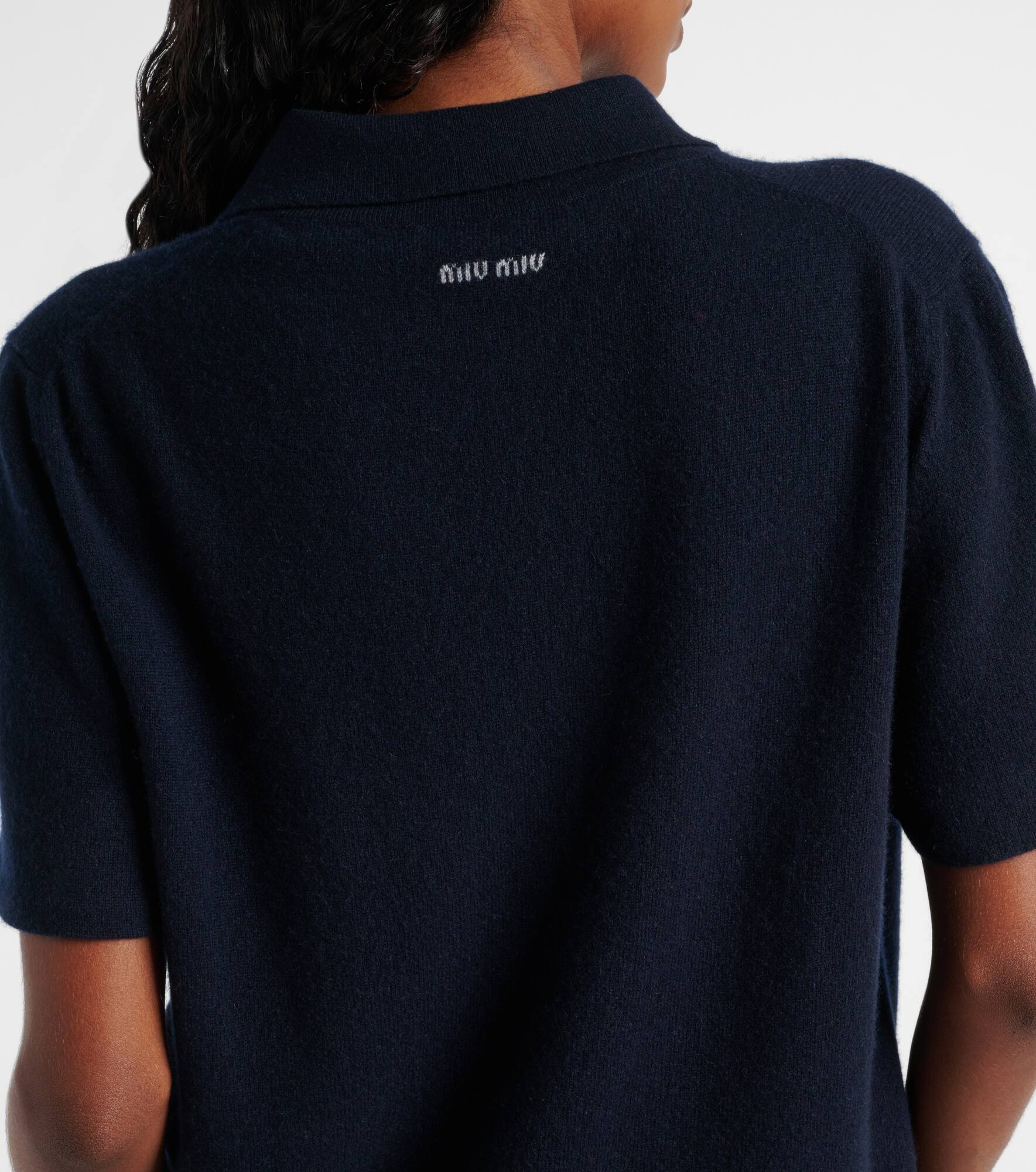 Zipped cashmere polo shirt - 5