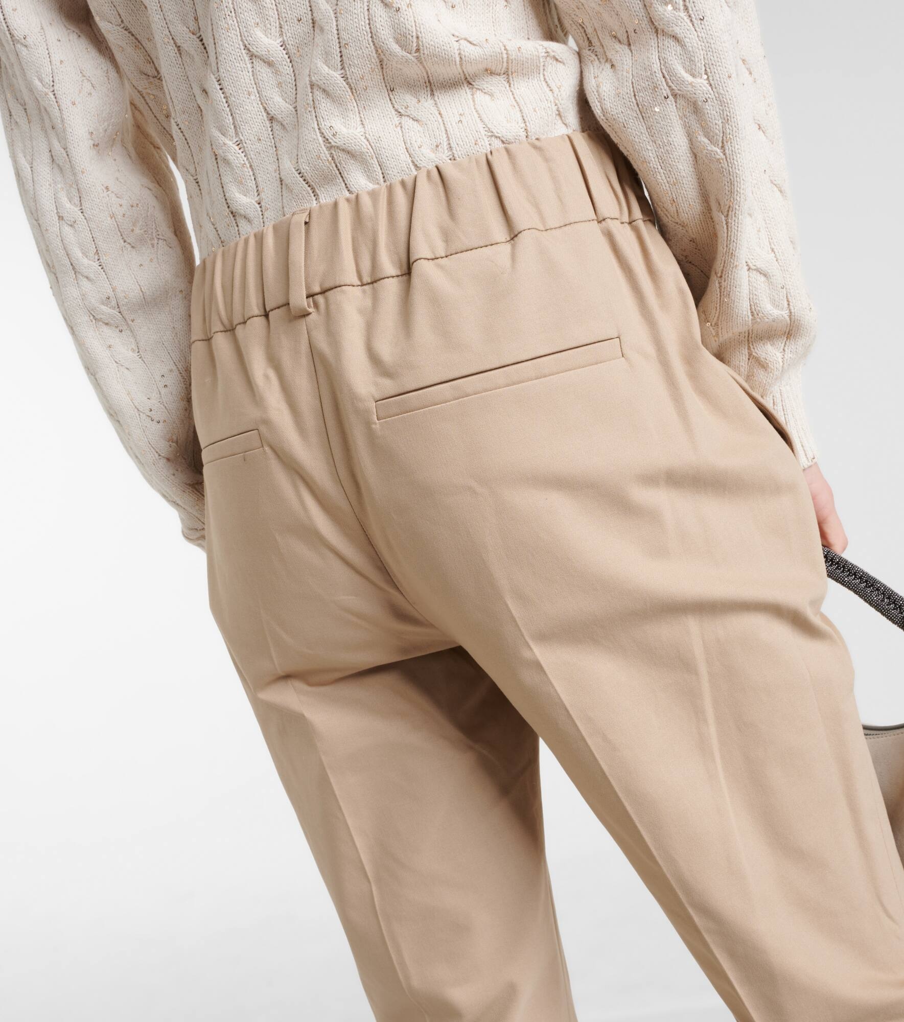 Cotton-blend twill chinos - 6