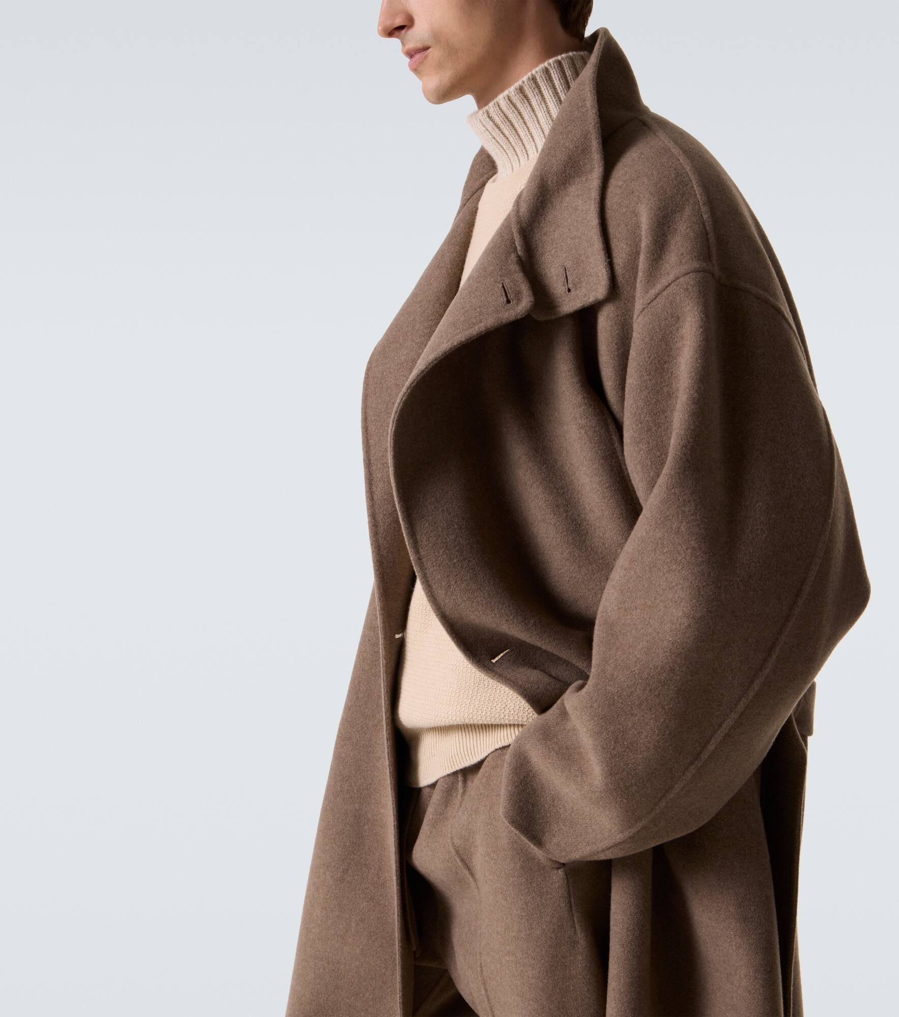 Wool and cashmere coat - 5