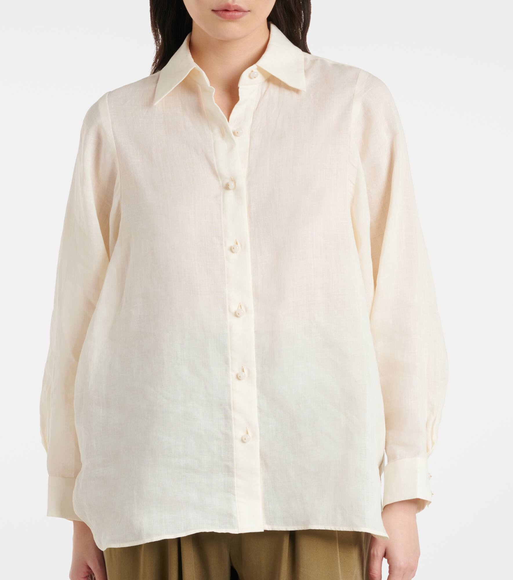 Crush ramie shirt - 6