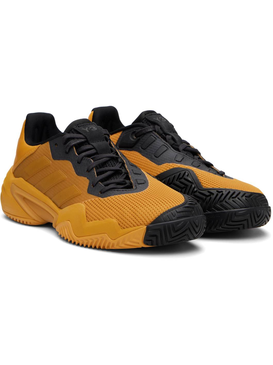 Gold & Black US Open Barricade 13 Sneakers - 4