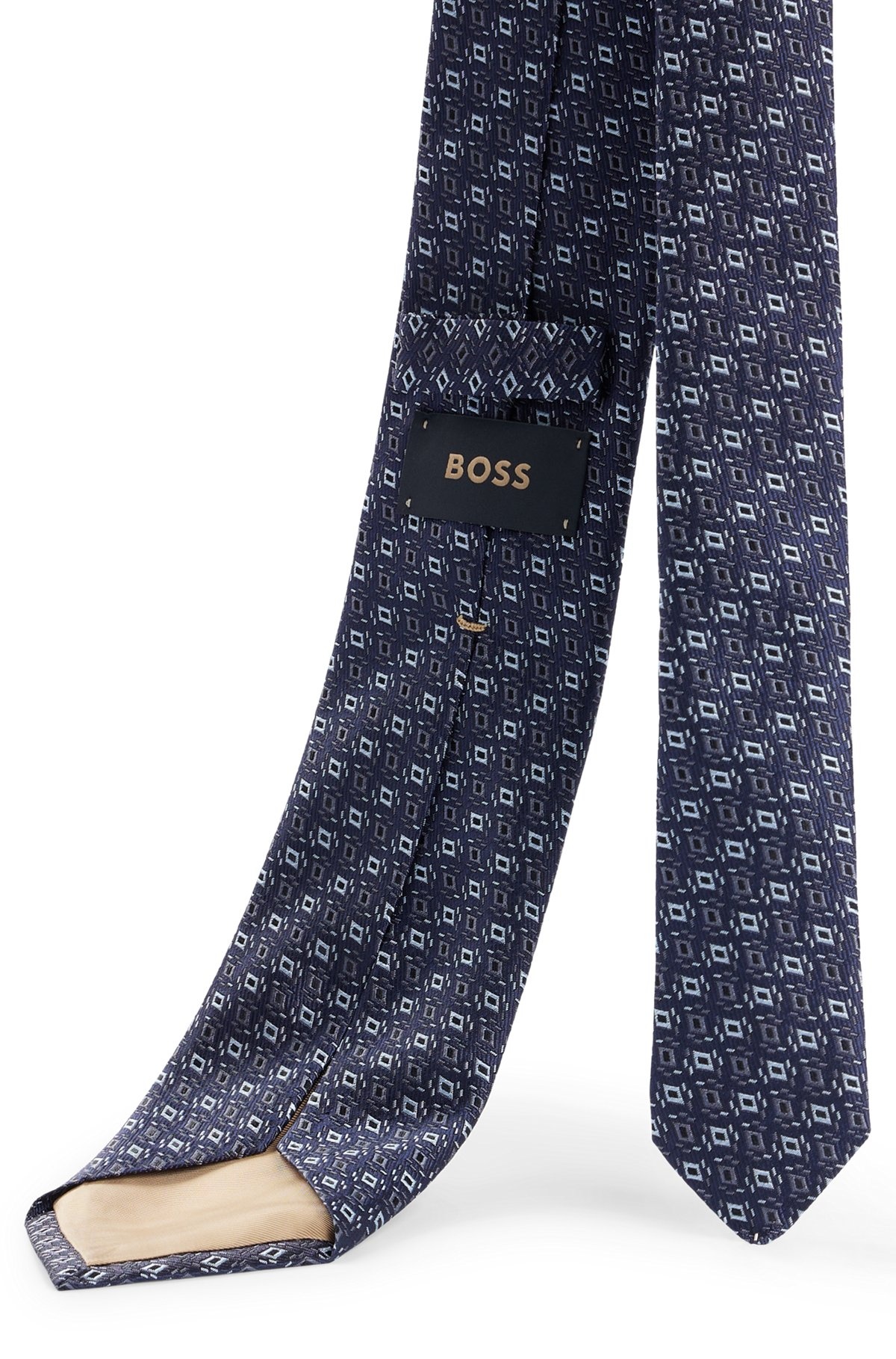 SILK TIE WITH JACQUARD PATTERN - 5