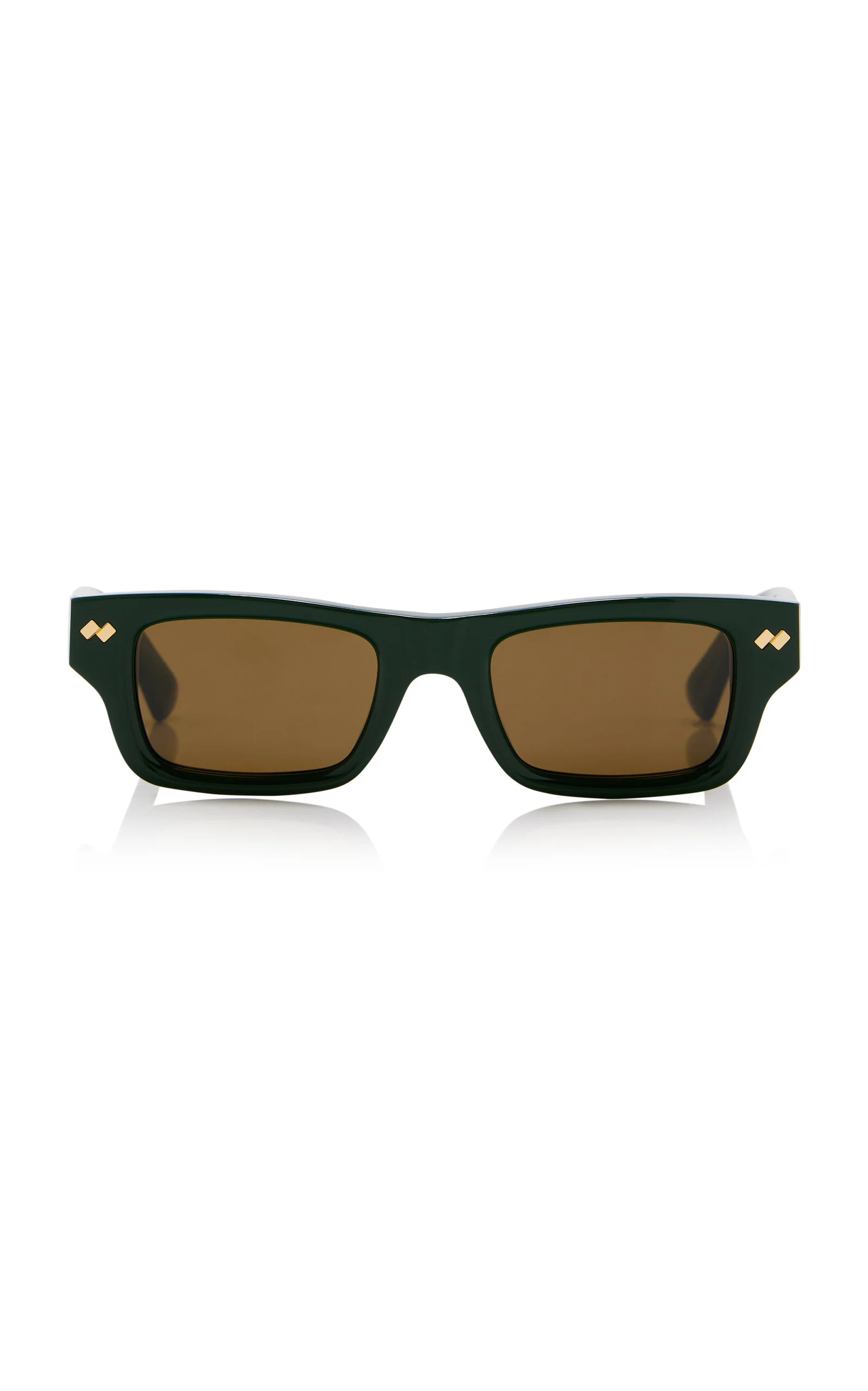 Bold Ribbon Stud Acetate Sunglasses green - 1