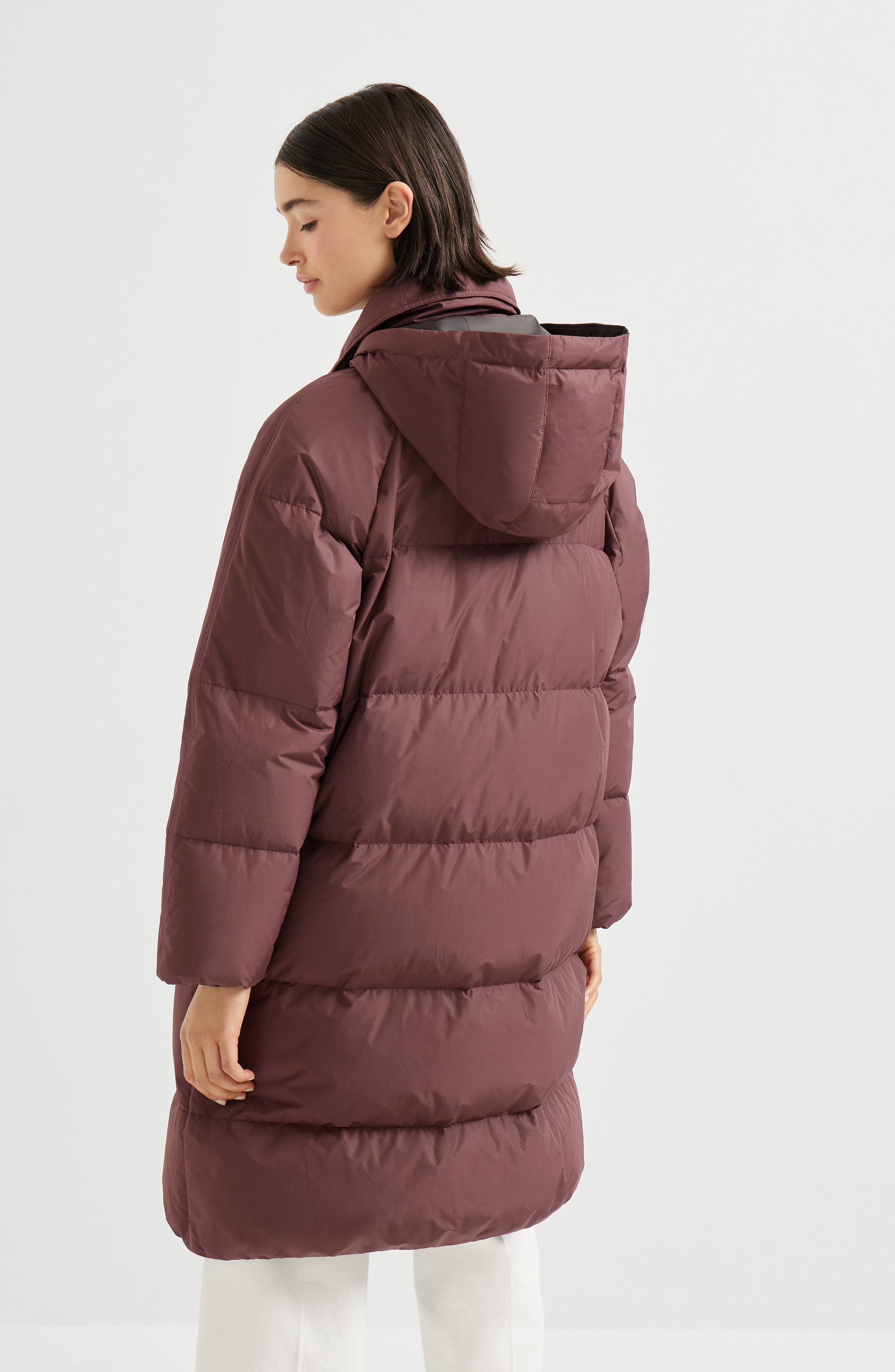 Brunello Cucinelli Water-resistant taffeta down jacket in Purple at Nordstrom - 3