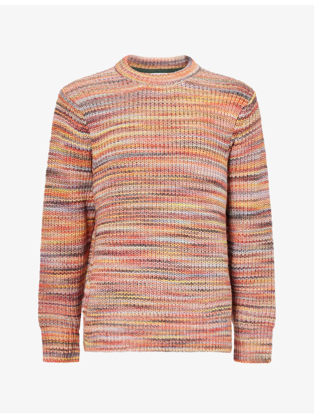 Space Ribbed Crewneck Cotton-Blend Jumper - 1