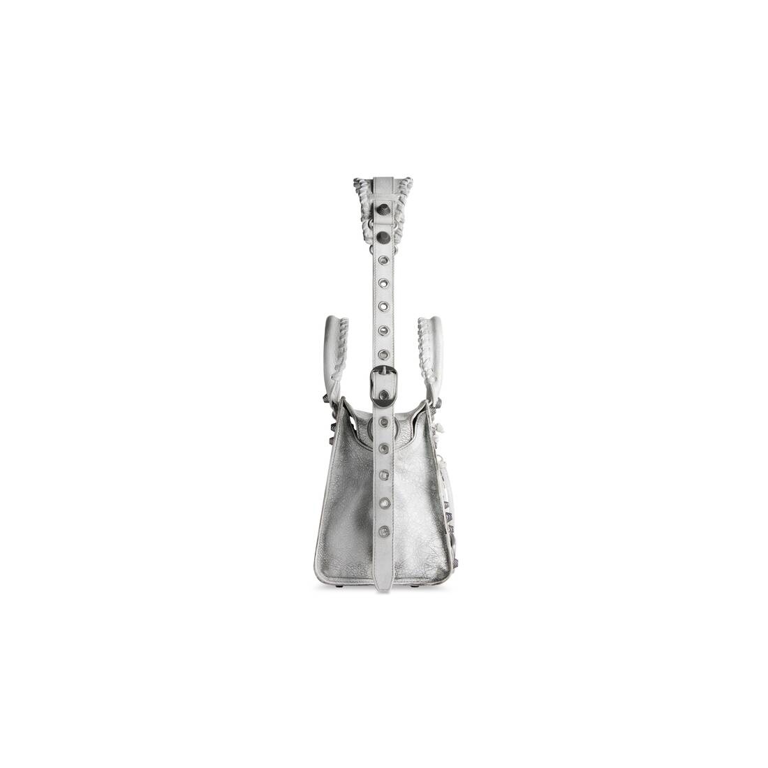 Women's Neo Cagole City Small Handbag Dirty Effect in Optic White - 3