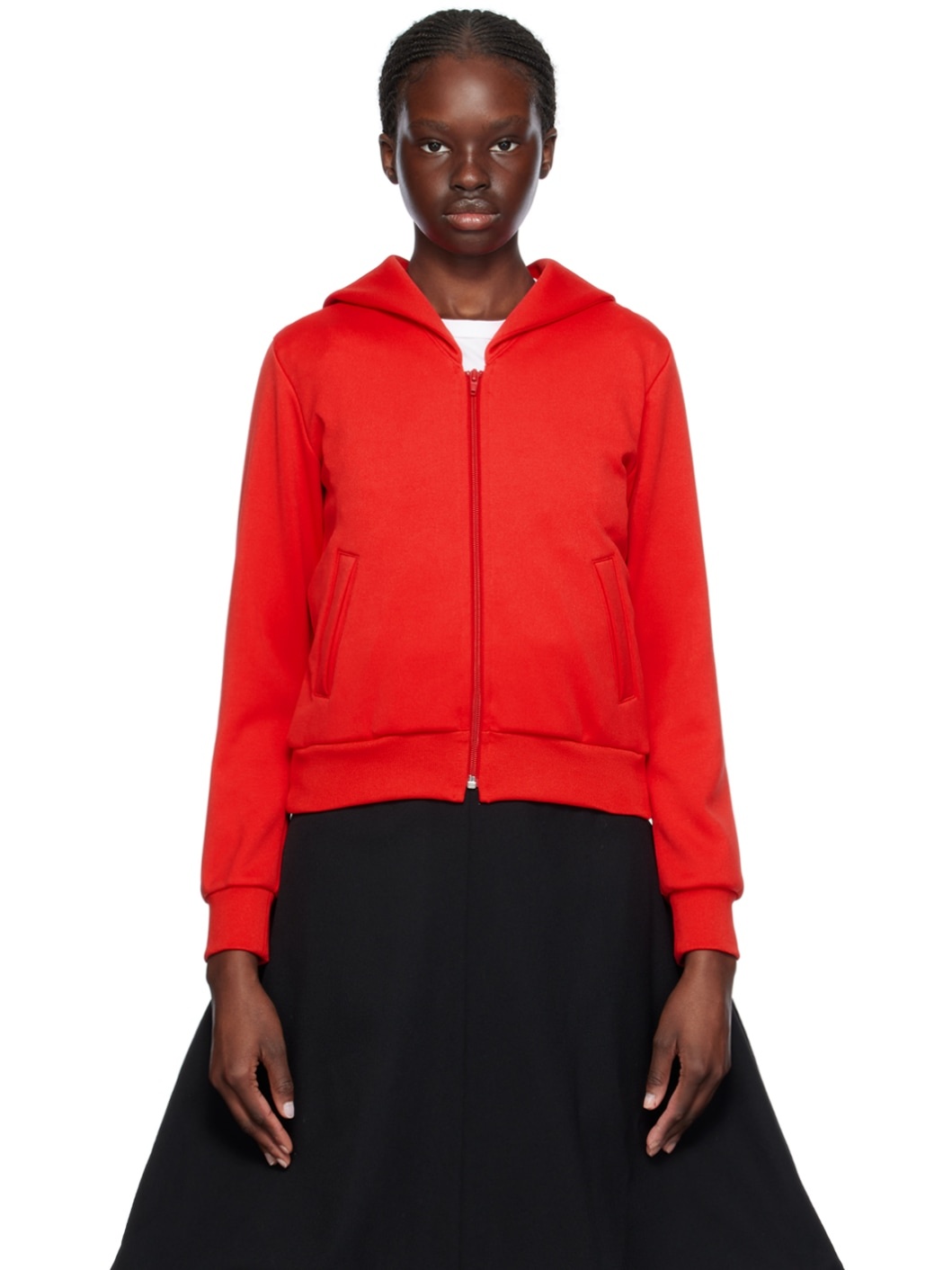 Comme des Garcons GIRL Red Sailor Collar Sweatshirt REVERSIBLE