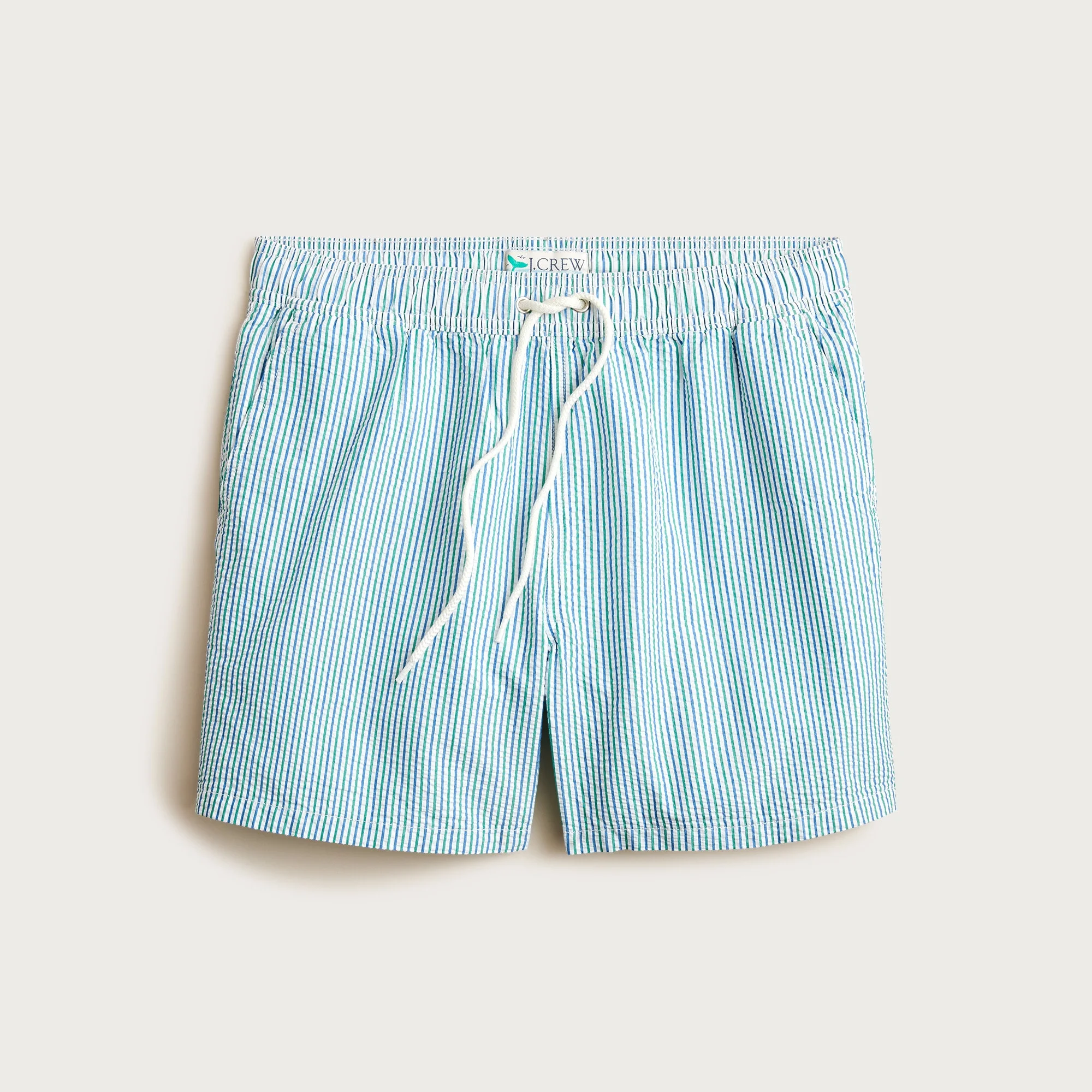 6'' swim trunk in seersucker - 1