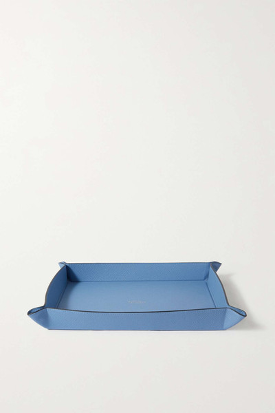 Smythson Panama small textured-leather trinket tray outlook