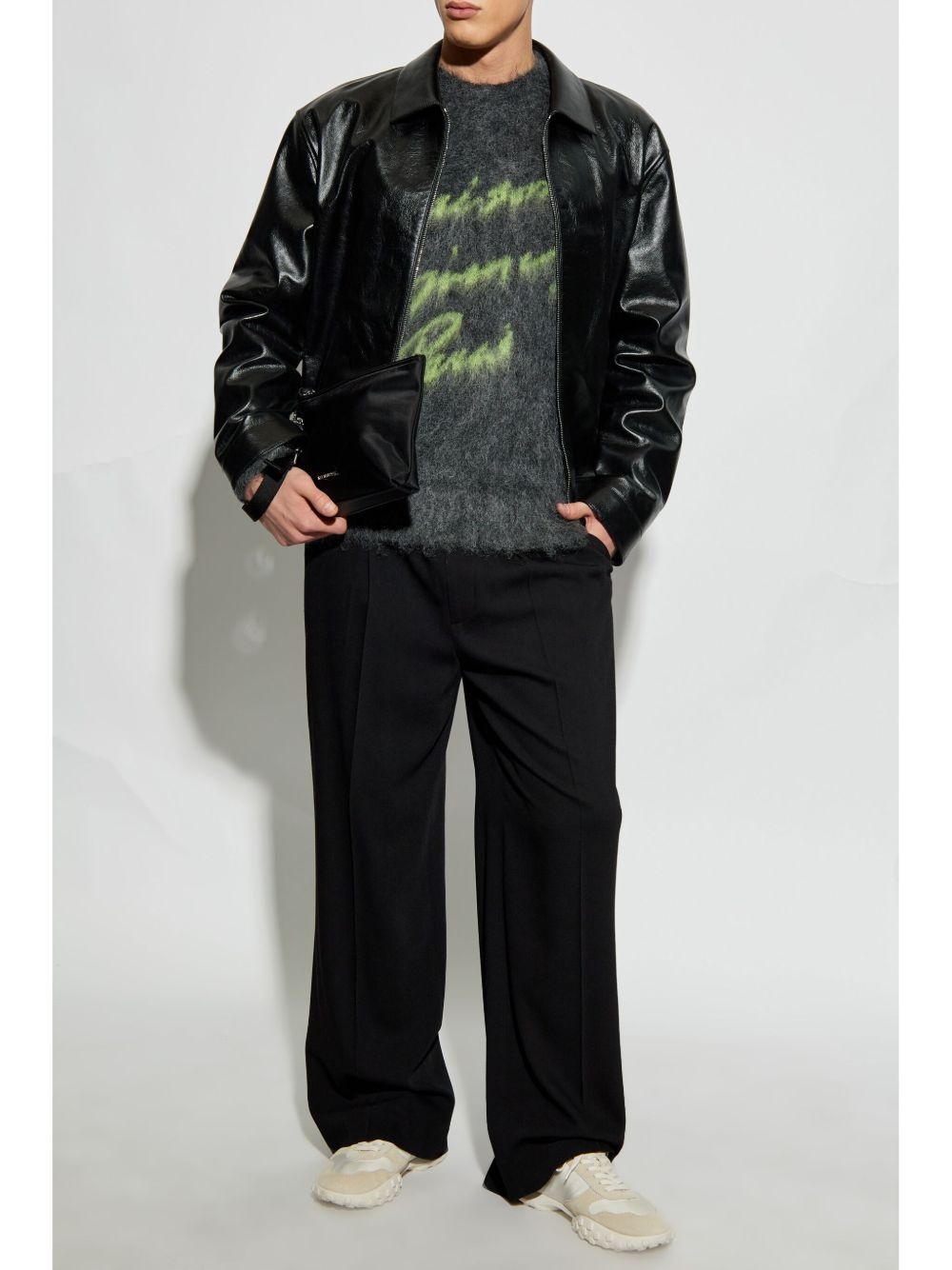 logo-jacquard sweater - 2