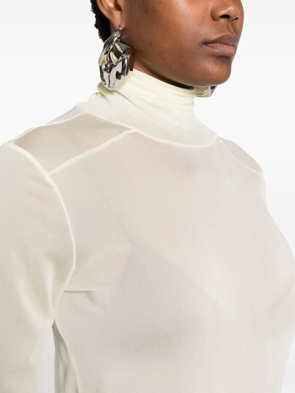 four-stitch sheer bodysuit - 5