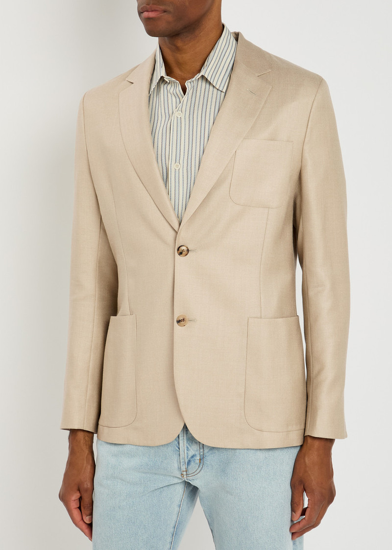 Paul Smith Paul Smith Wool and Silk-blend Blazer outlook