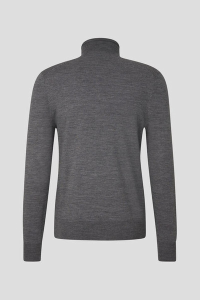 BOGNER Jouri half-zippered sweater in Gray outlook