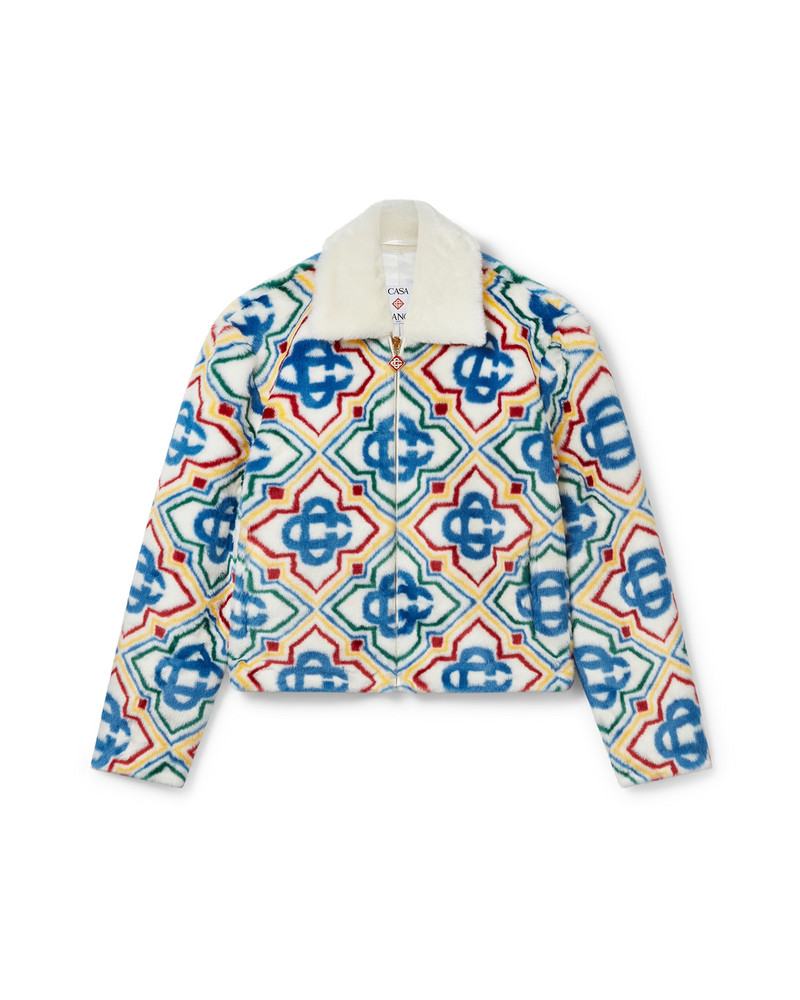 Jacquard Faux Fur Jacket | Casablanca Paris 1