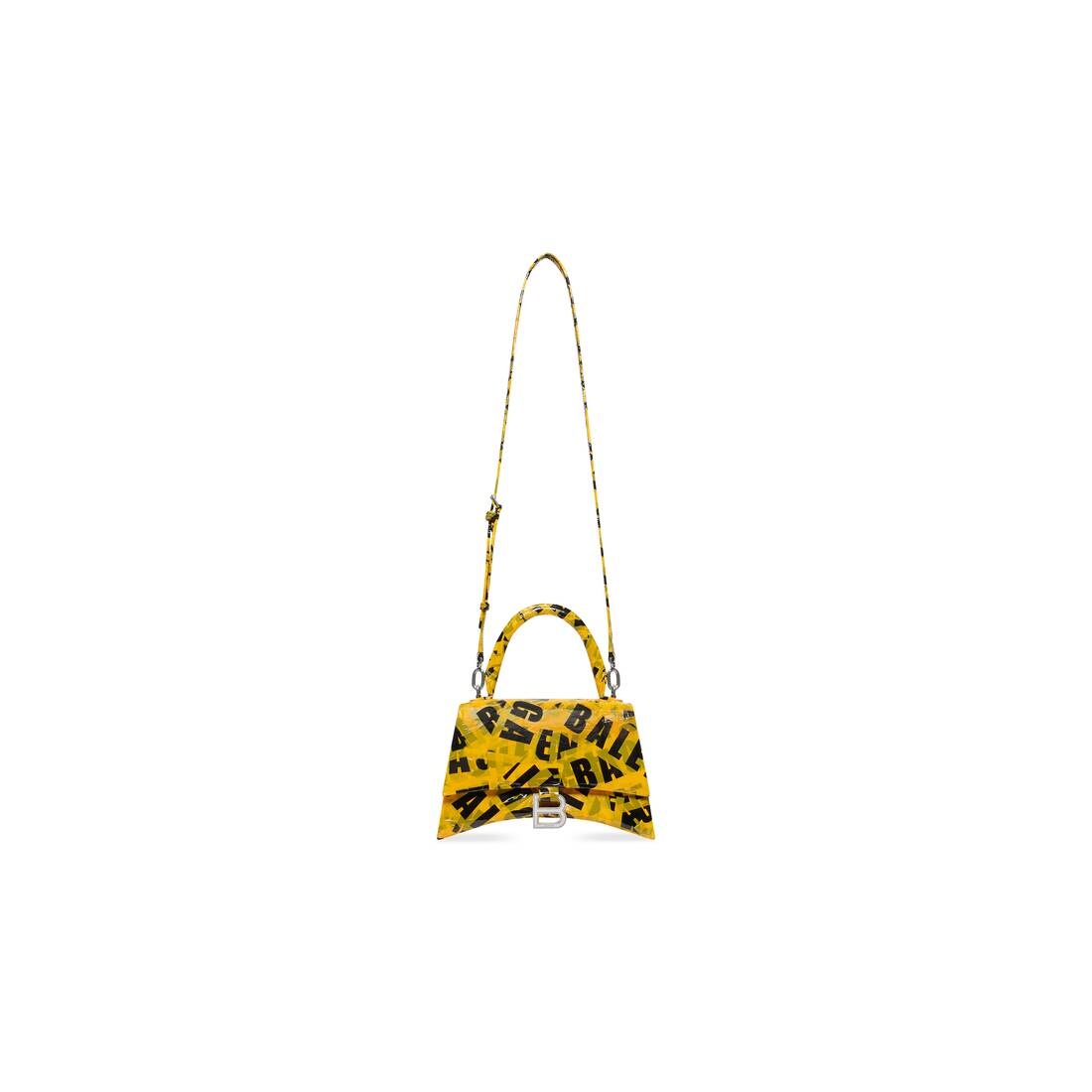 Women's Hourglass Small Handbag In Box With Tape in Yellow - 6