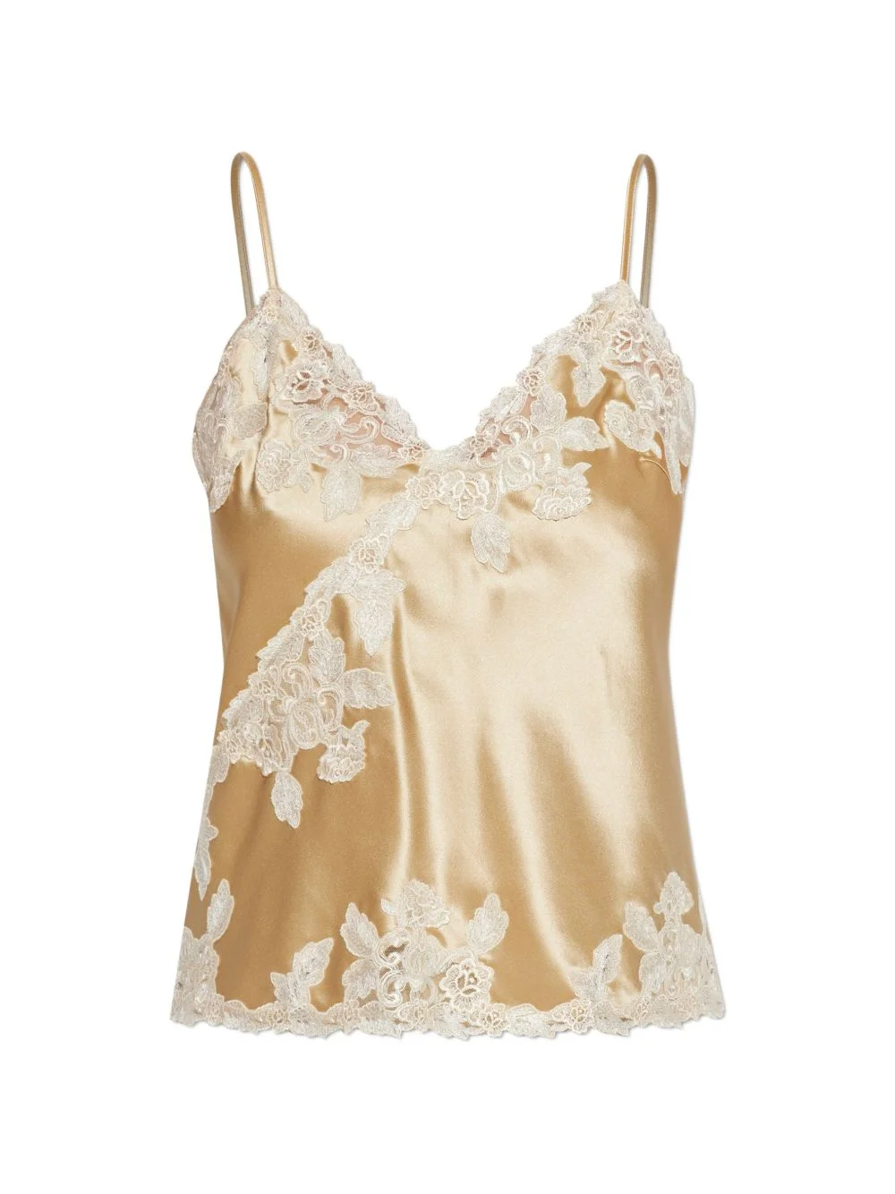 lace-trim blouse - 1