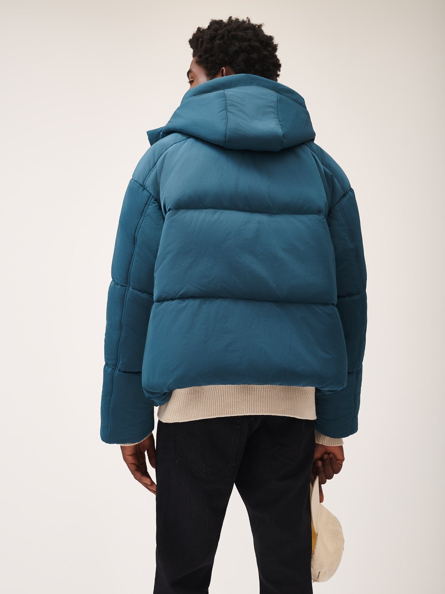 Men’s Flower-Warmth Recycled Nylon Puffer - Storm Blue - 3