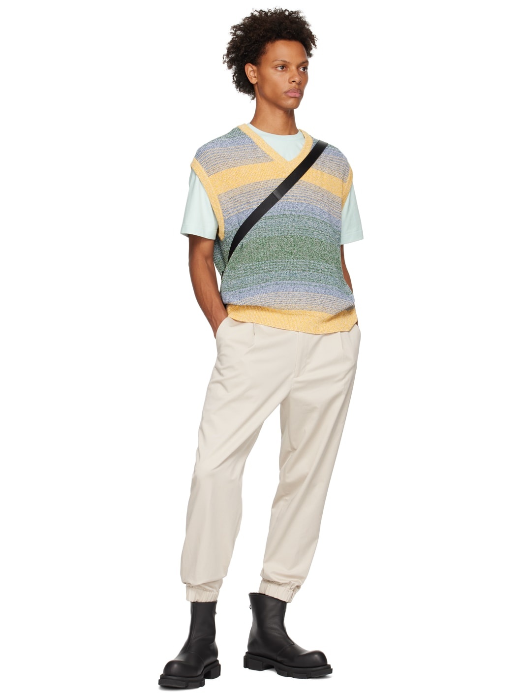 Beige Four-Pocket Trousers - 4