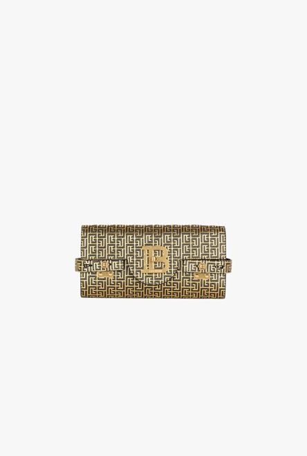 Bicolor gold and black leather B-Buzz clutch bag - 4