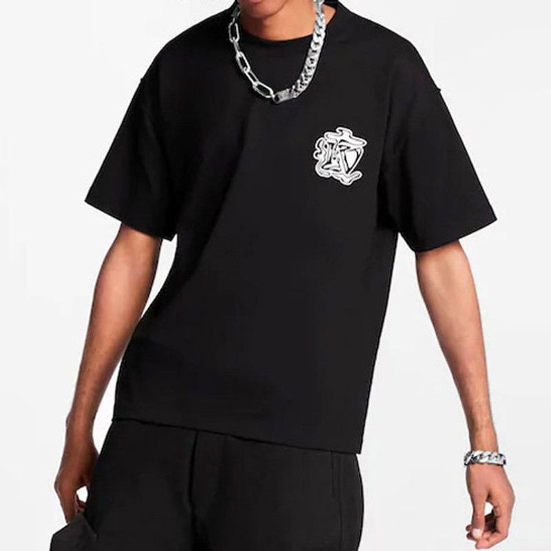 Louis Vuitton LOUIS VUITTON LV LOUIS VUITTON LV Non-Shoes Smoke Print Crew Neck For Men Black 1A5PH outlook