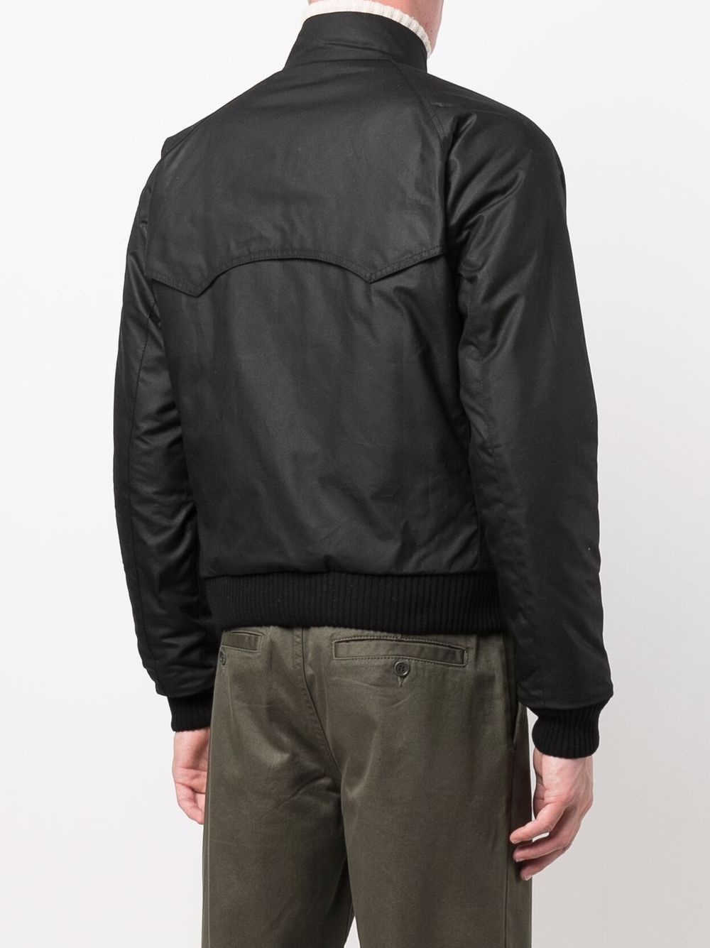 zip-up wax jacket - 4