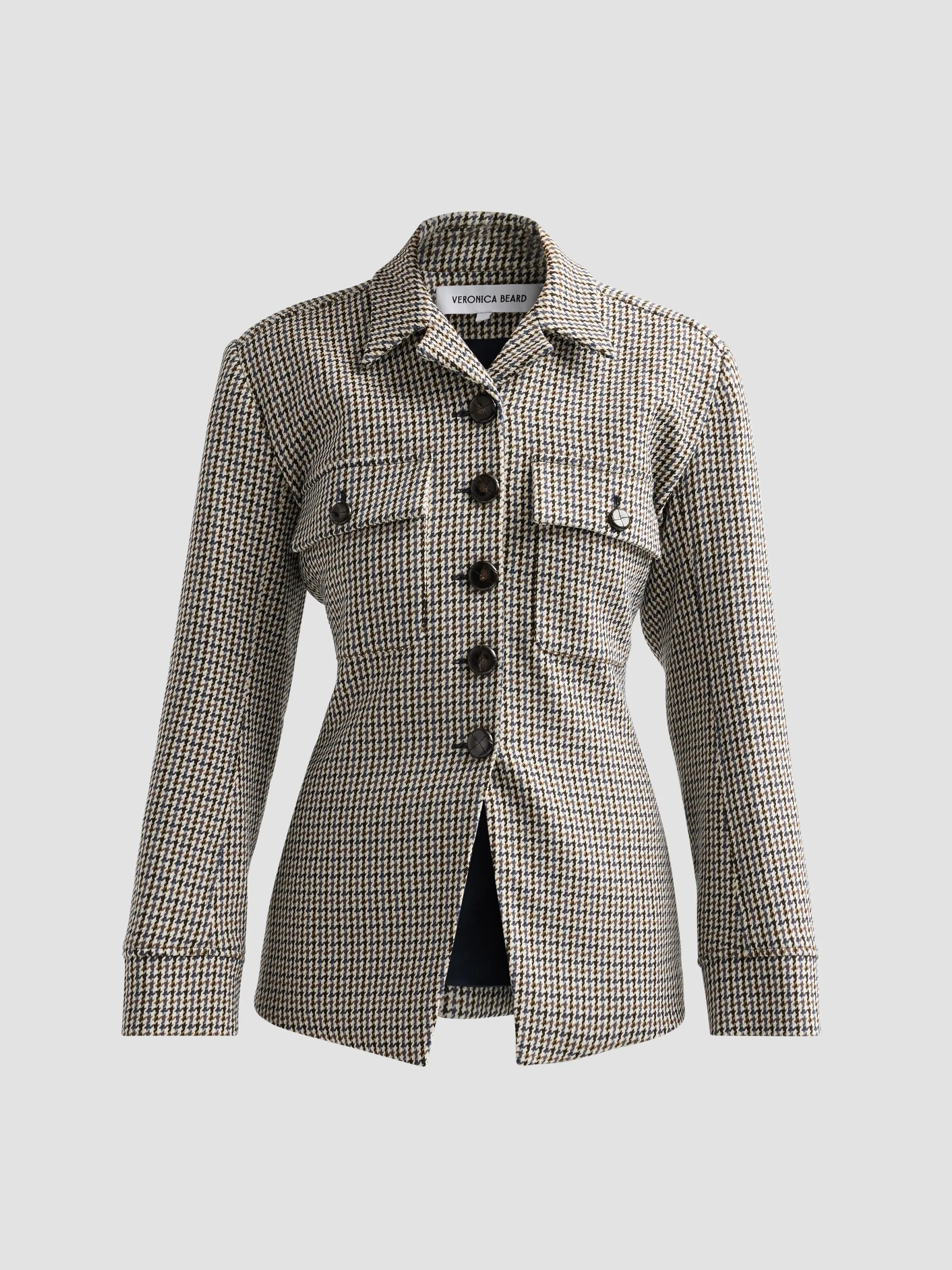 Women's Molyneux Houndstooth Jacket - Navy Multi - 1