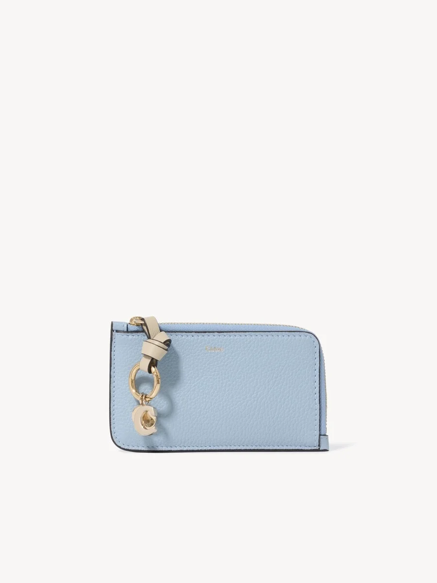 ALPHABET WALLET IN GRAINED LEATHER - 1