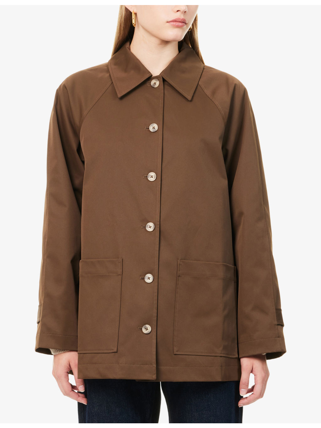 Fisher Oversized Woven Trench Coat - 3
