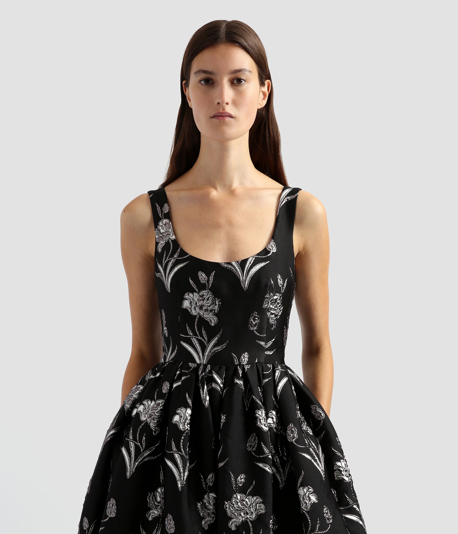 FIT AND FLARE MIDI DRESS - 5