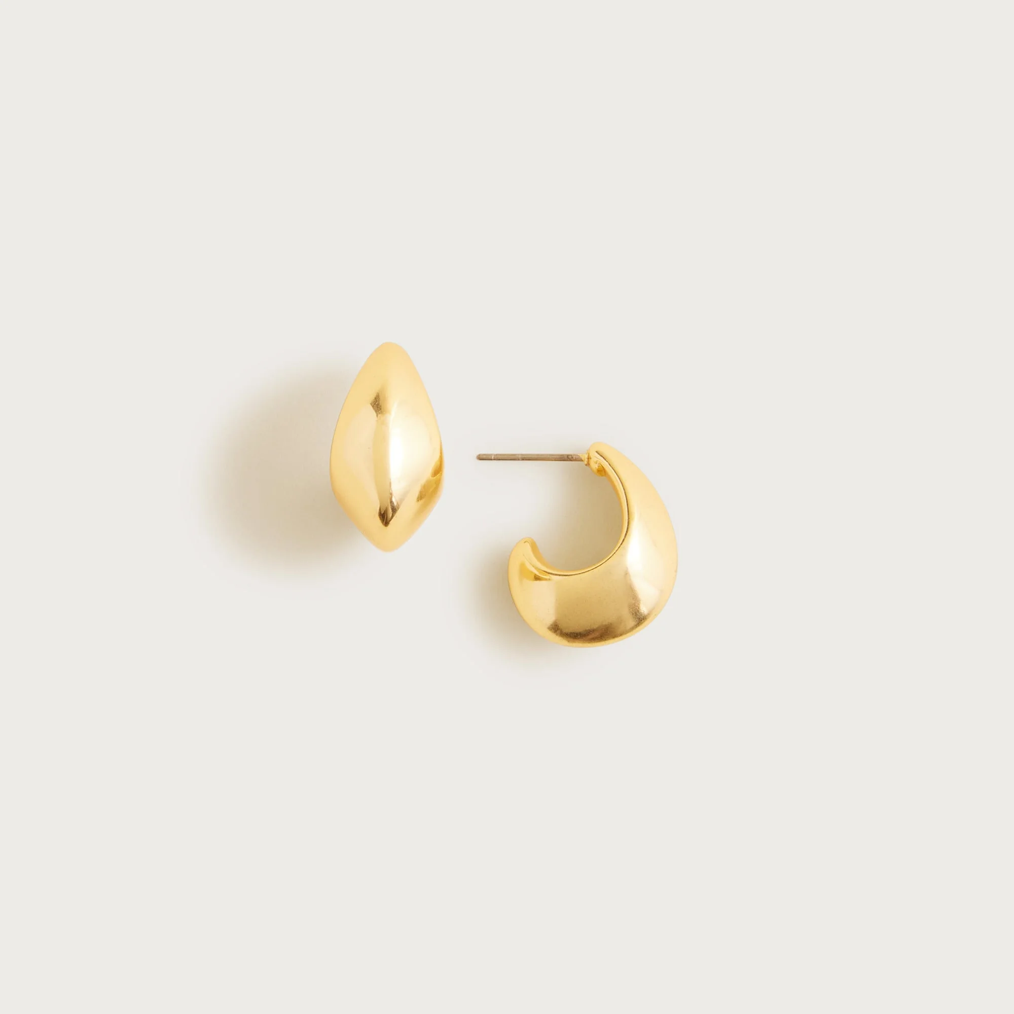 Sculptural hoop earrings - 1