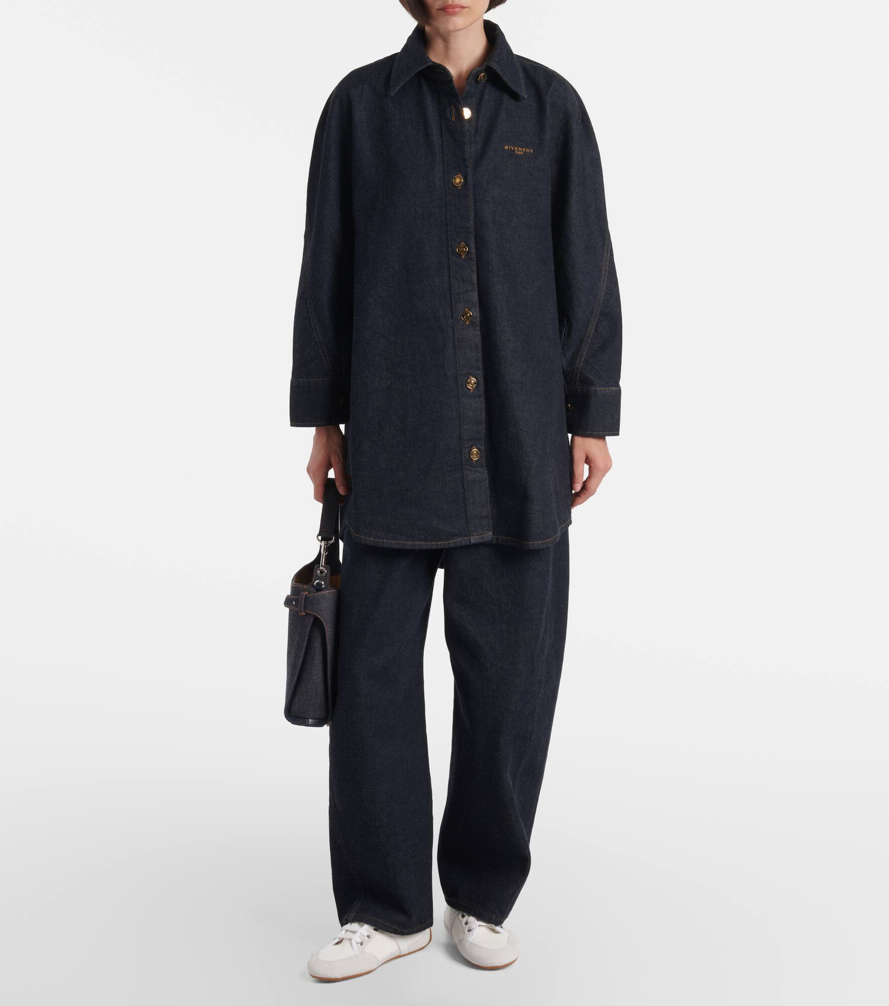 Cocoon denim shirt - 6