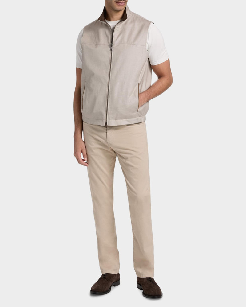 Canali Men's Cotton Slim Straight Leg Five-Pocket Pants outlook